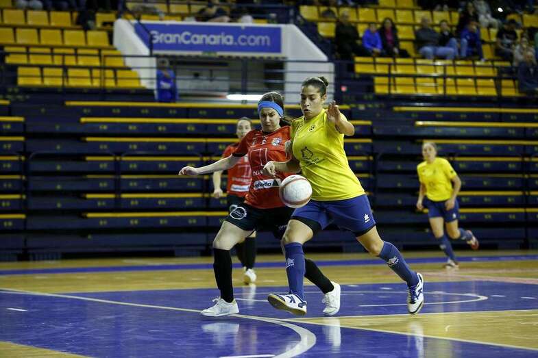 Momento del partido de este sábado en el CID de la capital grancanaria (Foto TA)